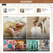 DIY and Craft Website Design with Free VPS Web Hosting and Installation