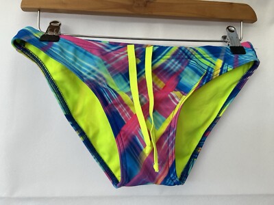 Funkita Women's Green Mix Bikini Bottoms Size 8 W28 Polyester