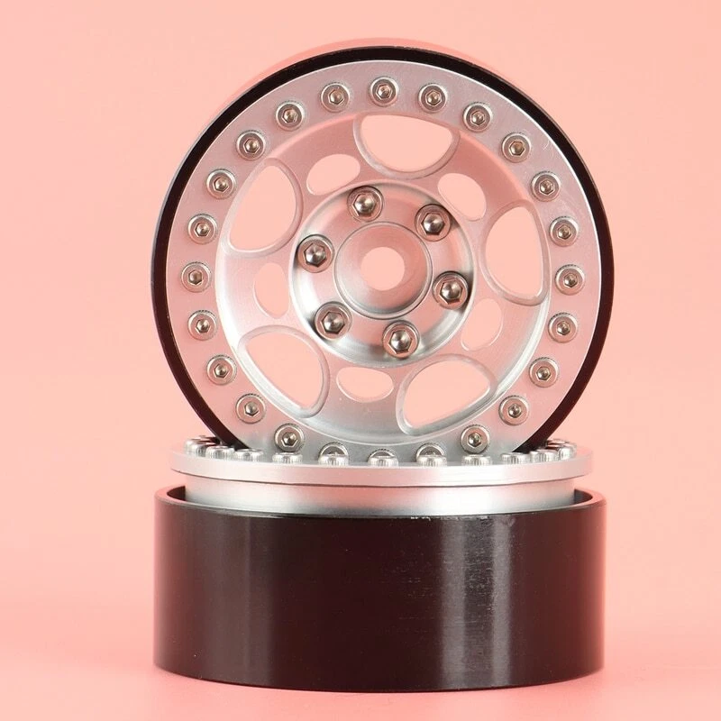 1.9 Metal Beadlock Wheel Hub Wheel Rim for 1/10 RC Crawler Axial SCX10 RC4WD D90 - Image 3 of 4