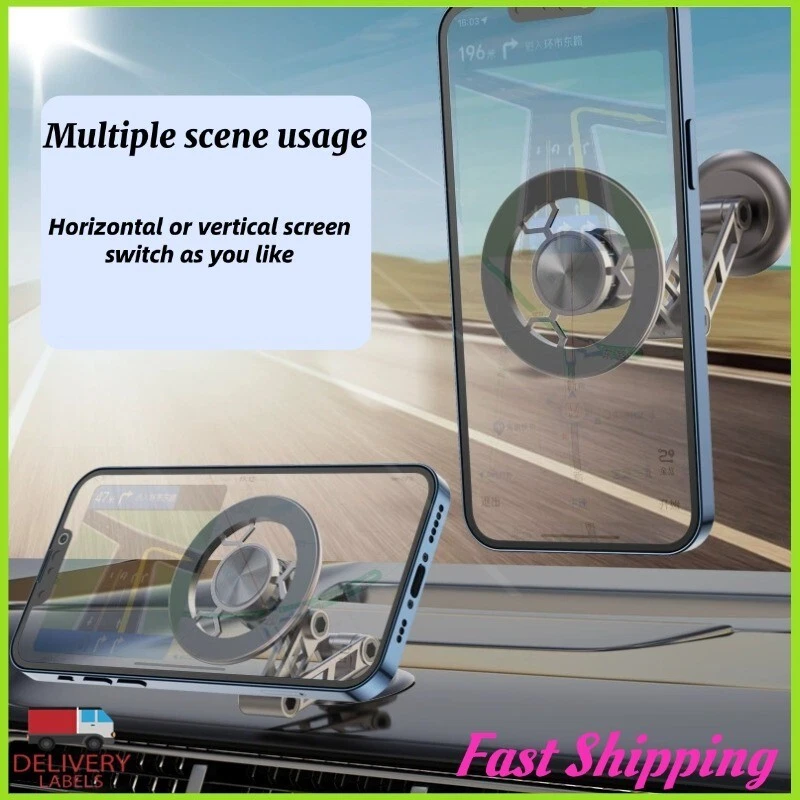 Car Mount Holder Stand Magnetic Dashboard 360° Rotating For Cell Phone Universal - Picture 7 of 13