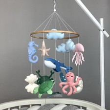 Ocean baby mobile Sea creature mobile neutral Nautical nursery mobile crib