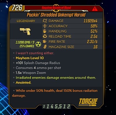 Borderlands 3 (PC/PSN/XBOX) - LV 72 M10 - Beste Waffen! - ☢URAD☢ - 1 kaufen, 1 erhalten - Bild 25 von 268