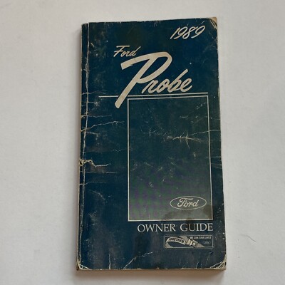 1989 Ford Probe Owners Manual User Guide Reference Operator Book Fuses Fluids