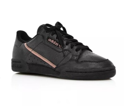 Adidas Womens Continental 80 Low Top Sneakers Black Size