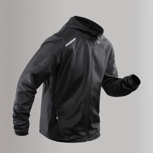 Running Jacket Spring Reflective Gym Hooded Men Coat Jogging Gradient Color - Picture 25 of 26