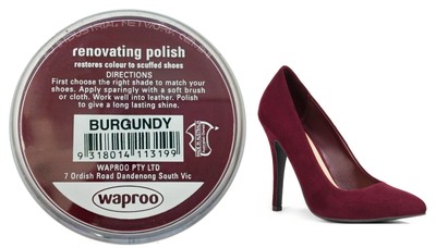 burgundy shoe polish