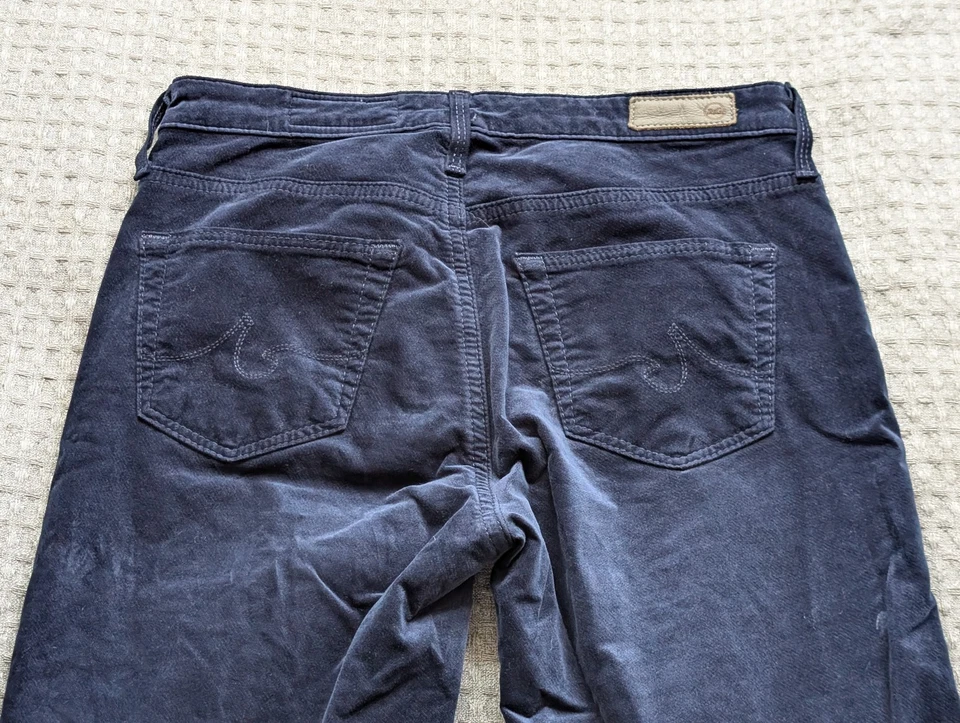 AG Adriano Goldschmied Stevie лодыжки джинсы женщин 25R вельвет тонкий прямые брюки - Изображение 3 из 4