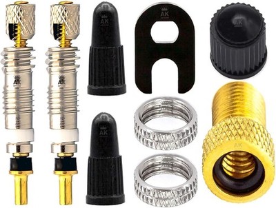 Presta French Valve Presta Bicycle Valve Set 9 Pieces SV | Replacement parts for