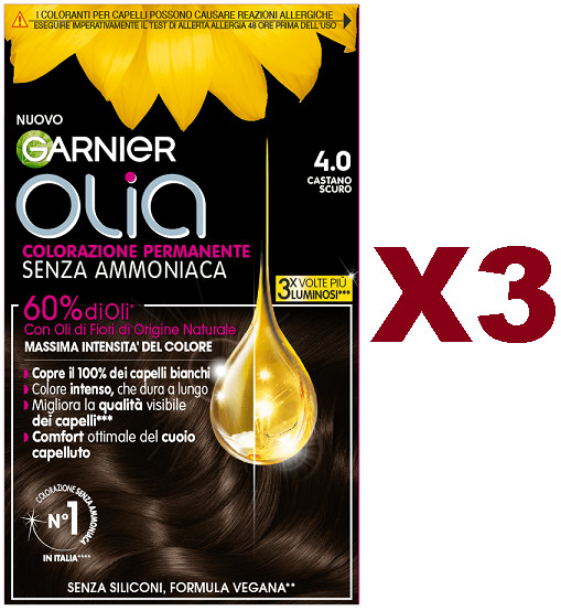 Olia Colorazione Permanente Castano Scuro 4.0 - - - Immagine 2