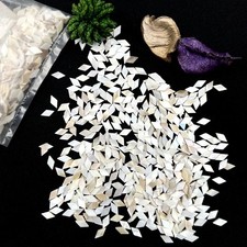 200Pcs white inlay 5mm 2.5mm mother of pearl shell blanks diamond style