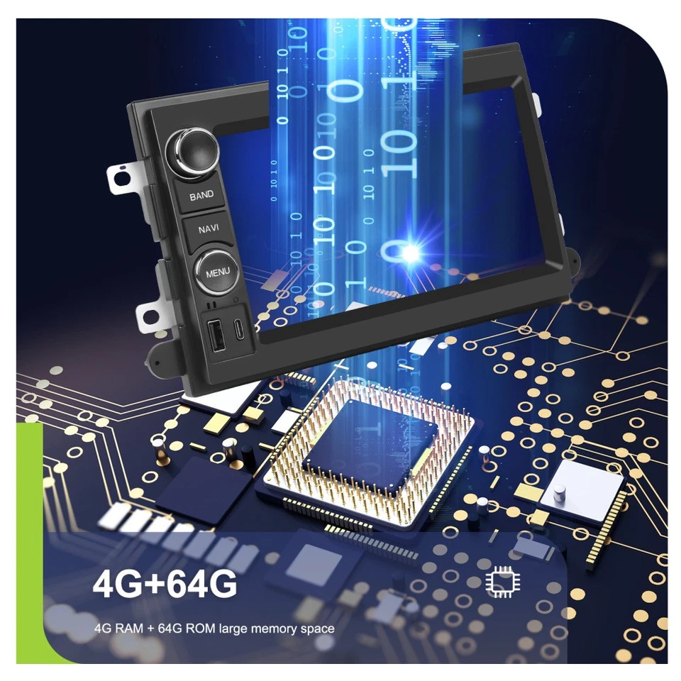 Für Ford Mustang 2005-2009 Autoradio Android 15 GPS Navi BT Carplay WIFI 4+64GB - Bild 2 von 4