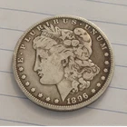1896 Morgan Silver Dollar $1 Coin New Orleans Mint 0.9 Fine Silver