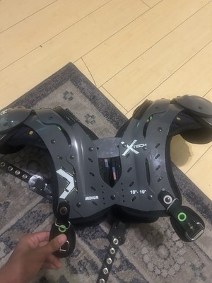 X Tech Football Pads SK Medium 18''-19''. Never Used. Pad Coverage Super Skill.