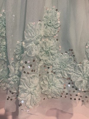 Knit Works 14.5 Plus Girls NWT Dress Lace Shoulder Glitter Poof Special