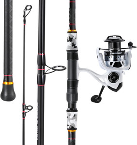 buying a surf fishing rod and reel Carbon Combo - 10'2'' Medium Heavy but soft enough to land a variety of species Surf Fishing Rod and Reel