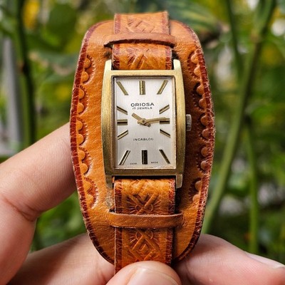 Wunderschöne Oriosa Art Deco Tank Herrenuhr