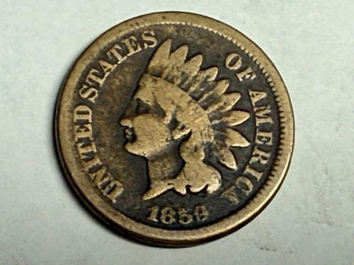 1859 copper/nickel INDIAN HEAD U.S. Cent. VG, minor surface roughness. #L1