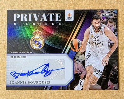2024-25 Donruss EuroLeague Ioannis Bourousis PS-IOA Private Signings Auto 