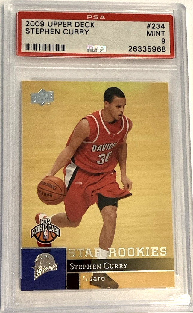 2009 Upper Deck #234 Stephen Curry RC Rookie PSA 9 view 6