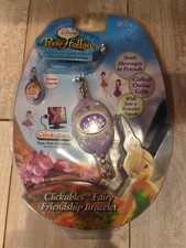Pixie Hollow Disney Clickables Fairy Friendship Bracelet USB Transfer Purple NIP
