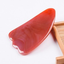 Natural Agate Gua Sha Massage Tool Face Neck Body Jade Stone Beauty Board