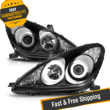 Anzo 121232 Black Ccfl Halo Projector Headlights For 2004 Lexus Es330