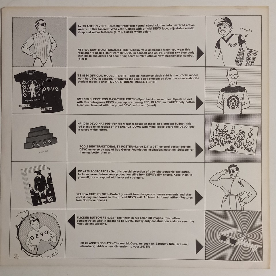 Devo Energy Dome Hat 1981 Original + Order Form + Warner Bros Promo ...