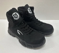 Suadex Steel Toe Work Safety Boots Black Size US 11 Lightweight Durable