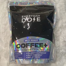 Everyday Dose Coffee Mild Roast Ground Coffee Collagen  Mushrooms 90 Servings