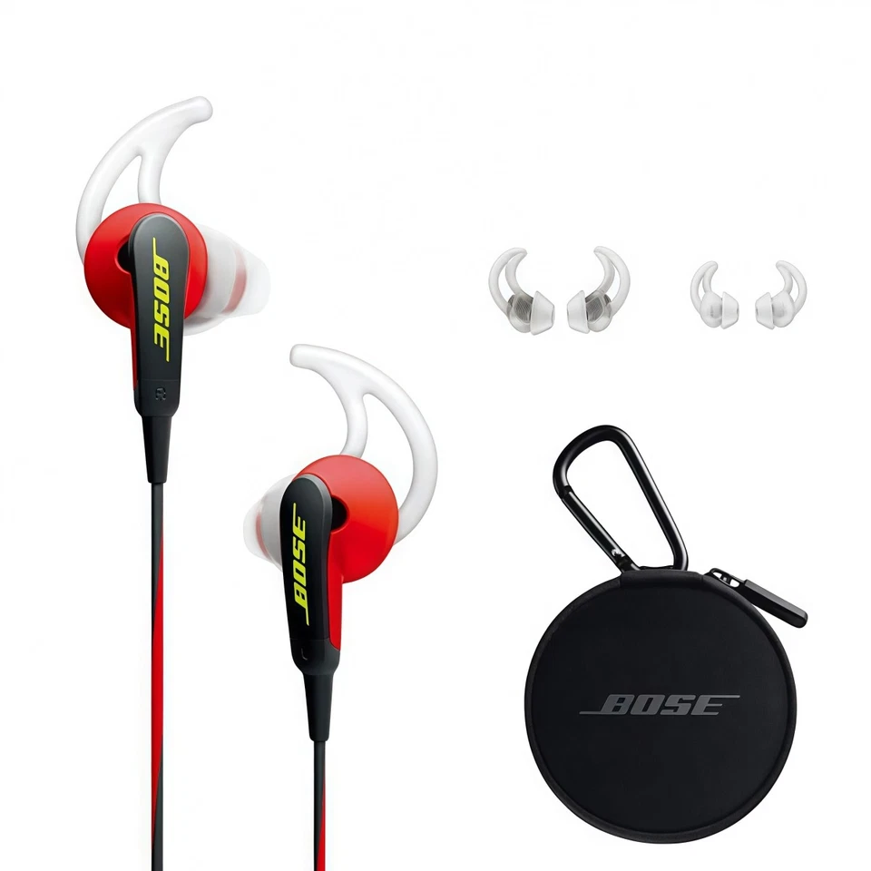 Bose SoundSport Wired Headphones 3.5mm Jack In-Ear Sport Earphones - Red - Image 3 of 4