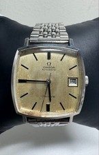 Omega Geneve Square Automatic Watch Mens 31mm 162.010 Vintage wrist 18cm