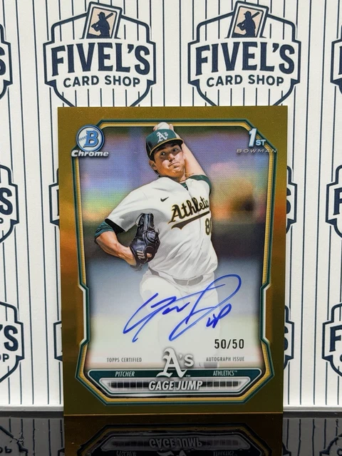 2026 Bowman Chrome Gage Jump True Gold Refractor 1st Prospect Auto 50/50