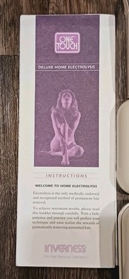 Vintage Inverness One Touch Deluxe Home Electrolysis Hair Removal