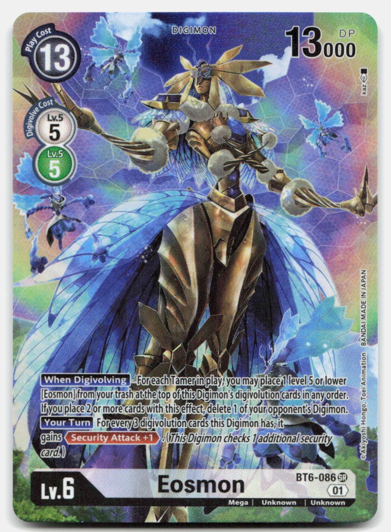 EOSMON - BT6-086 (ALTERNATE ART) BT6-086 SR SR Double Diamond Foil NM