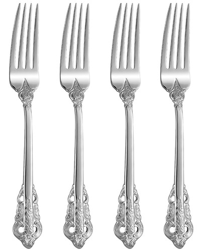 Luxury Dinner Fork, Set of 4, 18/10 Stainless Steel, 8 Inches, Dishwasher Saf... - Picture 1 of 7