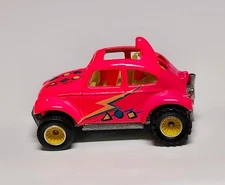 1990 Hot Wheels Cal Custom Baja Bug, Pink on Pink w/ Real Riders ***** NICE ****