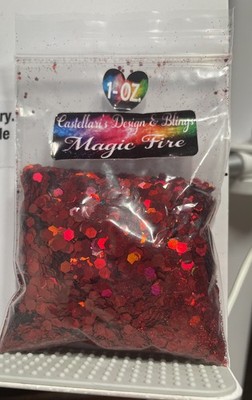 ''Magic Fire'' Chunky Glitter Mix 1oz