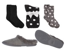 Charter Club Women's 3 Pair Super Soft Sock/ Bootie Slippers Combo Small NWT