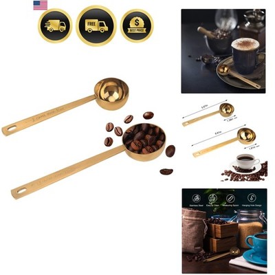 Coffee Scoop, Gold Stainless Steel Coffee Spoons Set, 1 tablespoon 15ml and 1...
