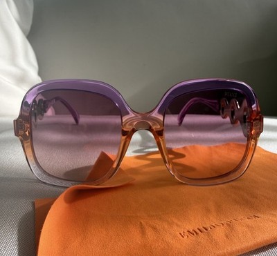 Emilio Pucci Oversized Square Purple Gradient Sunglasses Women | eBay