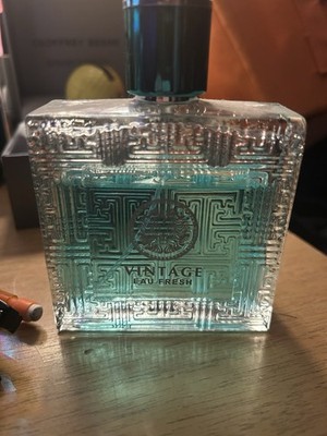 Vintage Eau Fresh Perfume & Fragrance Bottle, Blue Blue Glass Bottle
