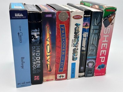 PC Big Box Sammlung, u.a. Evolve, Flight Simulator 98, Pirates Gold, BioForge