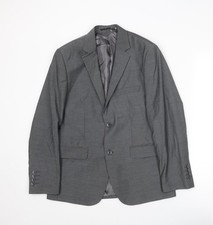 Mens UK Size 36 FRENCHEYE Regular Grey Suit Jacket