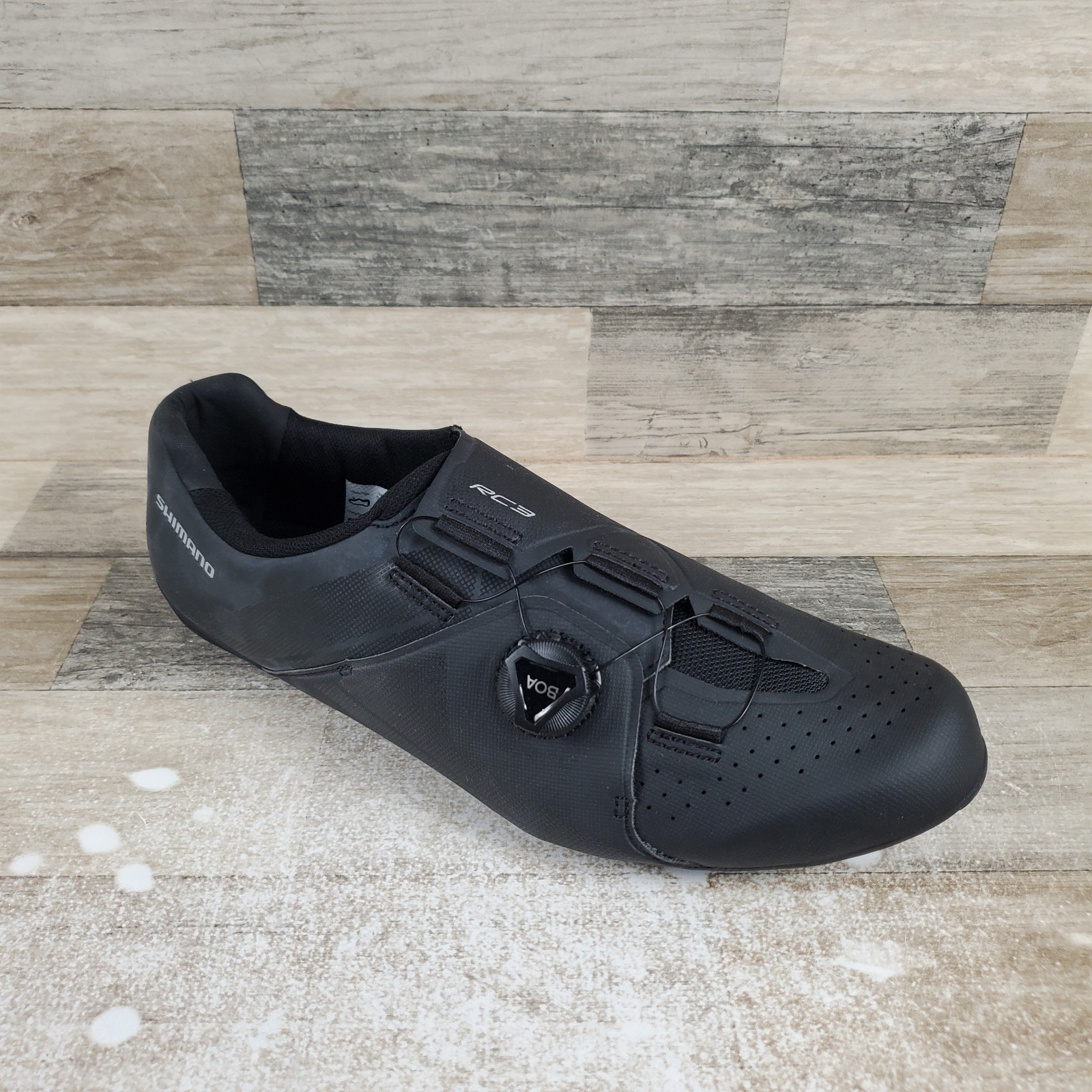 Shimano SH-RC300 Dynalast Mens Road Cycling Shoes Sz 11.8 Black Bike Sneakers