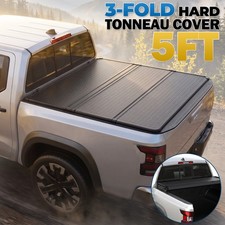 3fold 5ft Hard Bed Tonneau Cover Fit 20052026 Nissan Frontier Fleetside