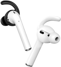 2 Pairs AirPods Ear Hooks Accessories Compatible with 2 1Black+1White 