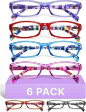 2.0 Reading Glasses 6 Pack Fashion Readers Gaoye for Women Spring WPastel Cases