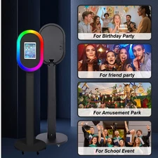 iPad Photo Booth Kiosk Selfie Station iPad Photobooth W/Remote Control for Party