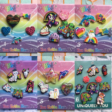 Crocs Handmade jibbitz 5pc lisa frank leopard turtle alien cat shoe charms set
