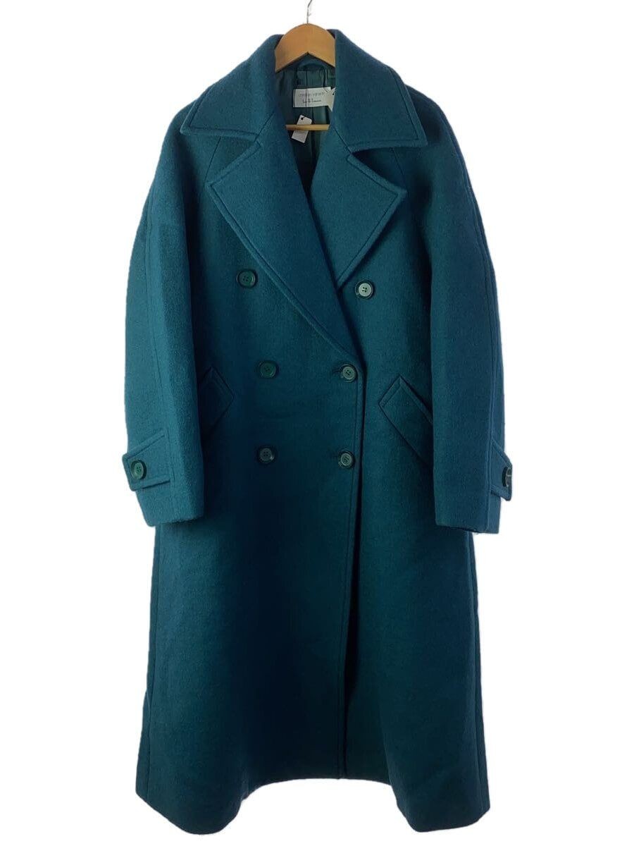 ALTRA Christian Wijnants altro cappotto 34 lana verde tinta unita